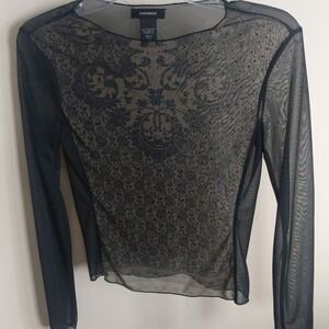 Express  Sheer Party Top Size XS